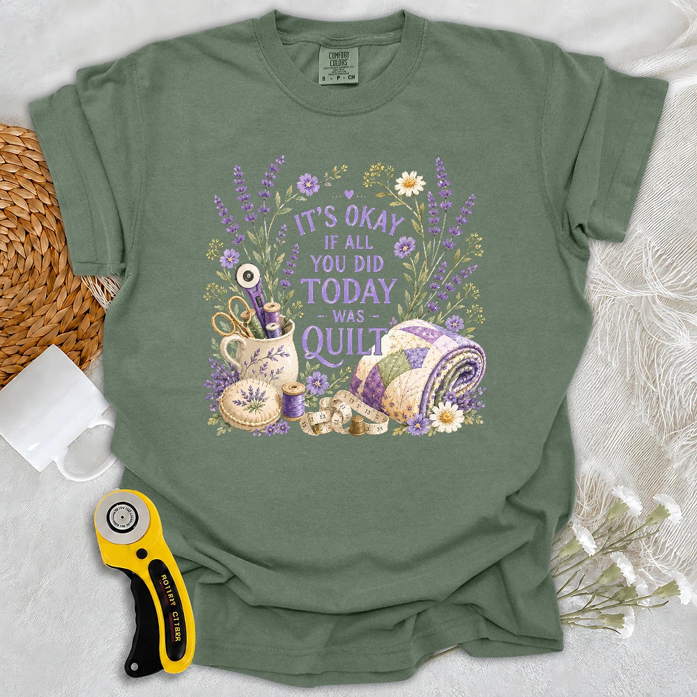 Comfort Colors Quilt Days Are Productive Days T-shirt