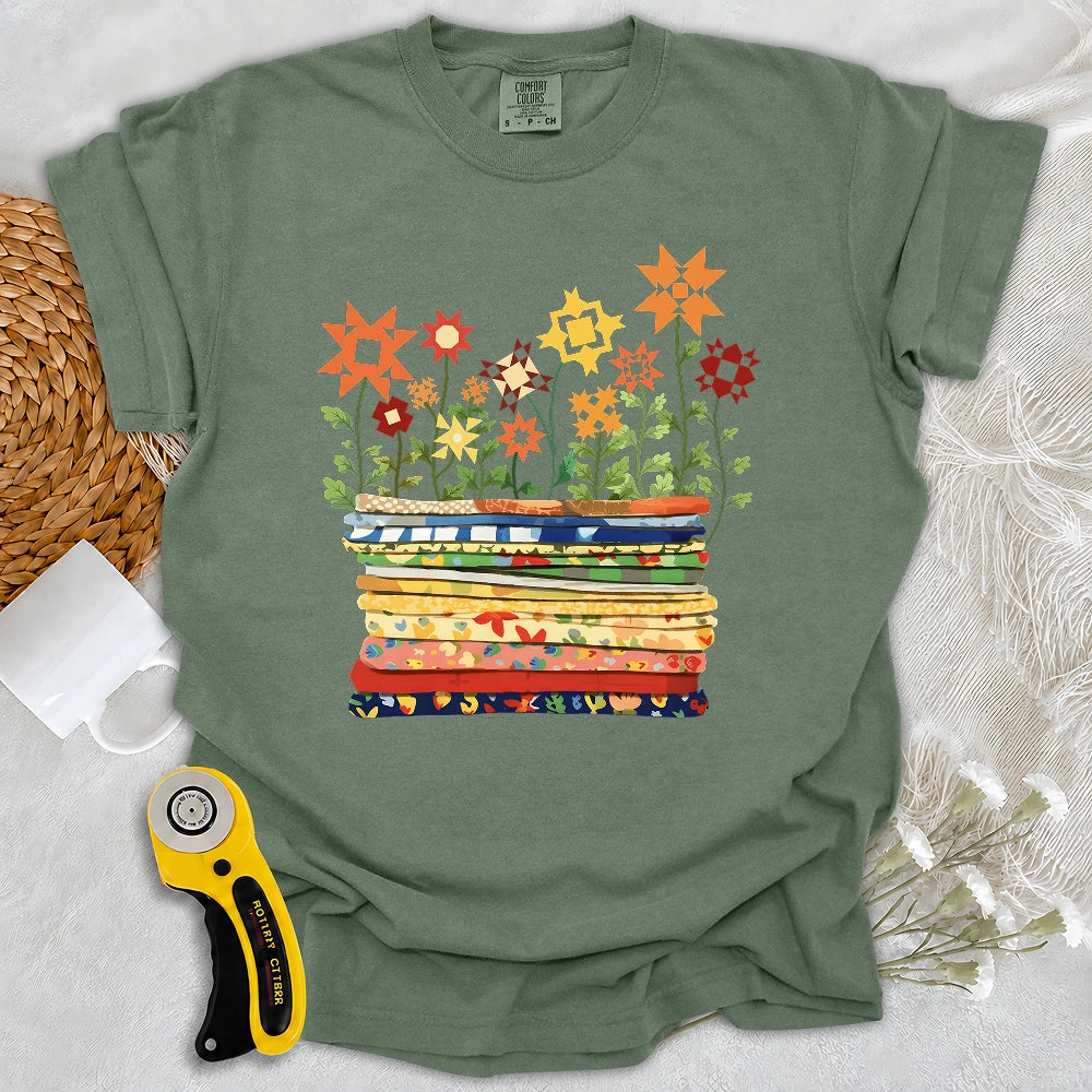 Comfort Colors Where Quilts Bloom T-shirt