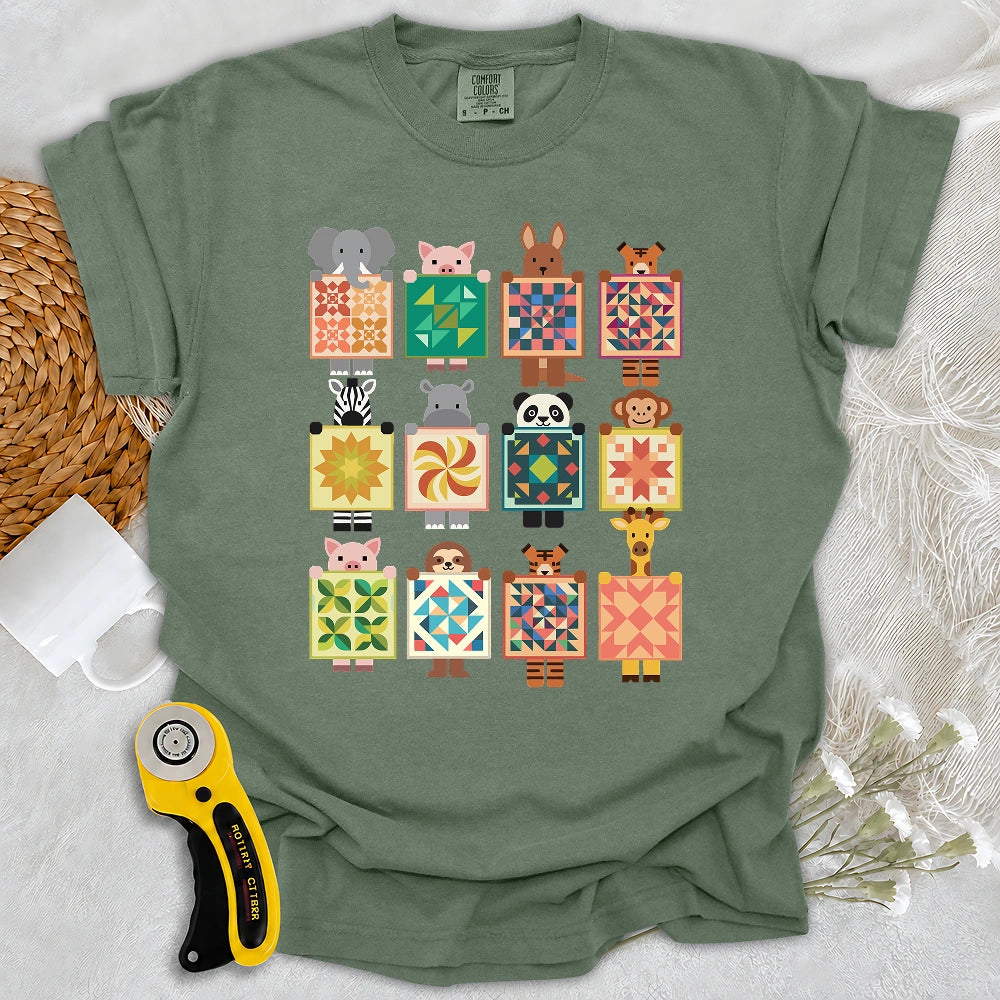 Comfort Colors Woodland Patchwork Crew T-shirt