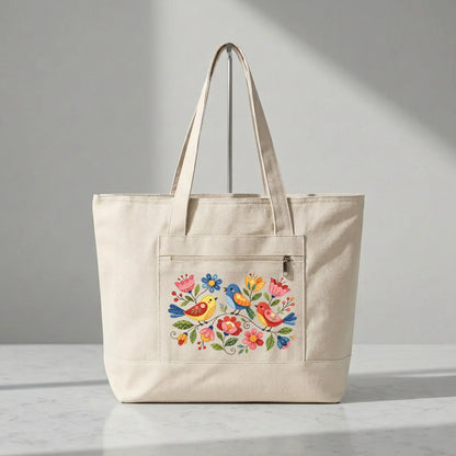 Appliqué Garden Tote