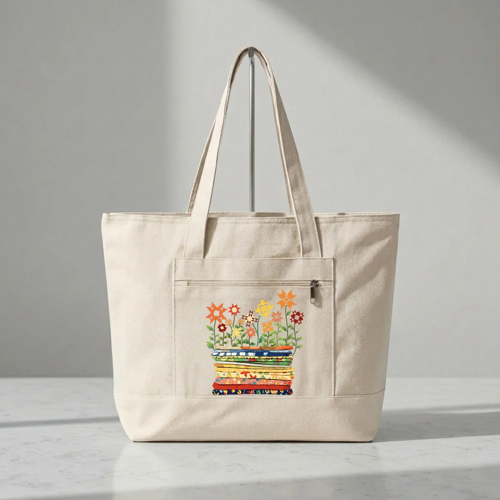 Where Quilts Bloom Tote