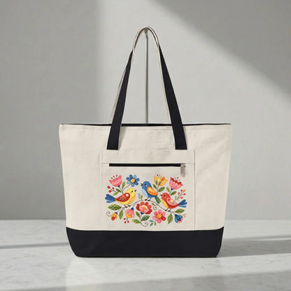 Appliqué Garden Tote