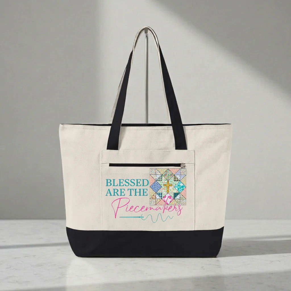 Blessed are the Piecemakers Tote