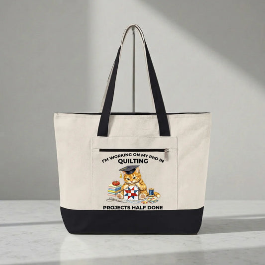 PhD In Quilting Tote