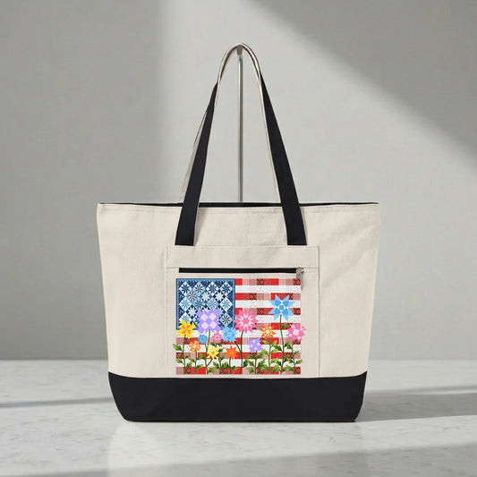 Stars, Stripes & Stitches Tote