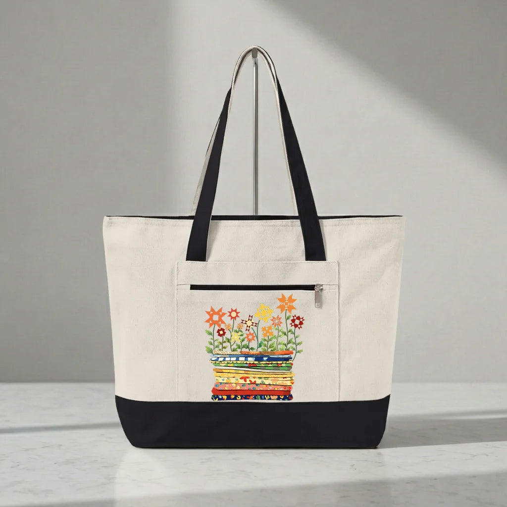 Where Quilts Bloom Tote