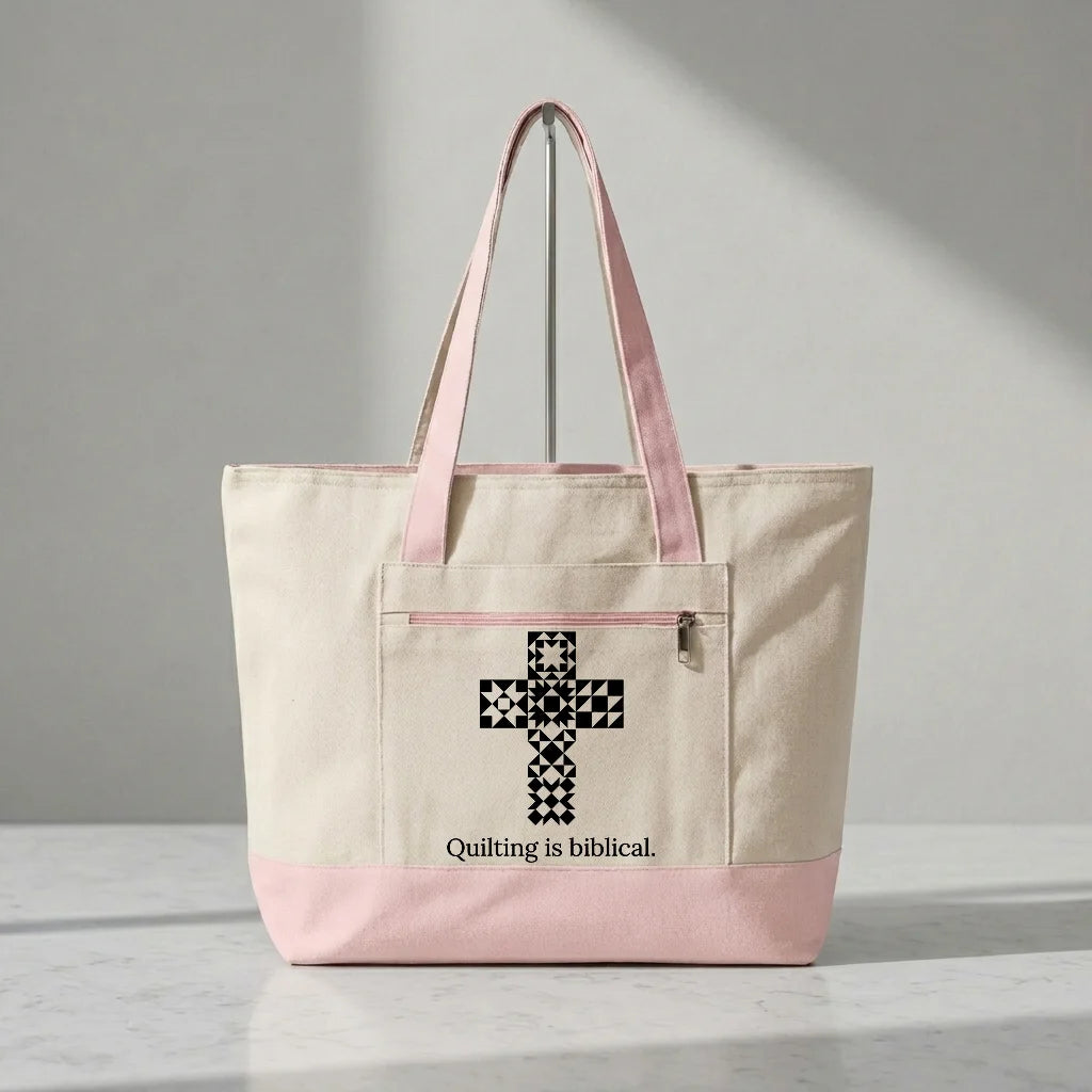 Quilting is biblical Tote