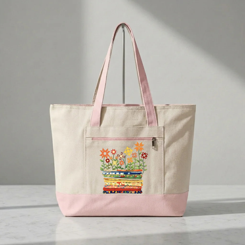 Where Quilts Bloom Tote