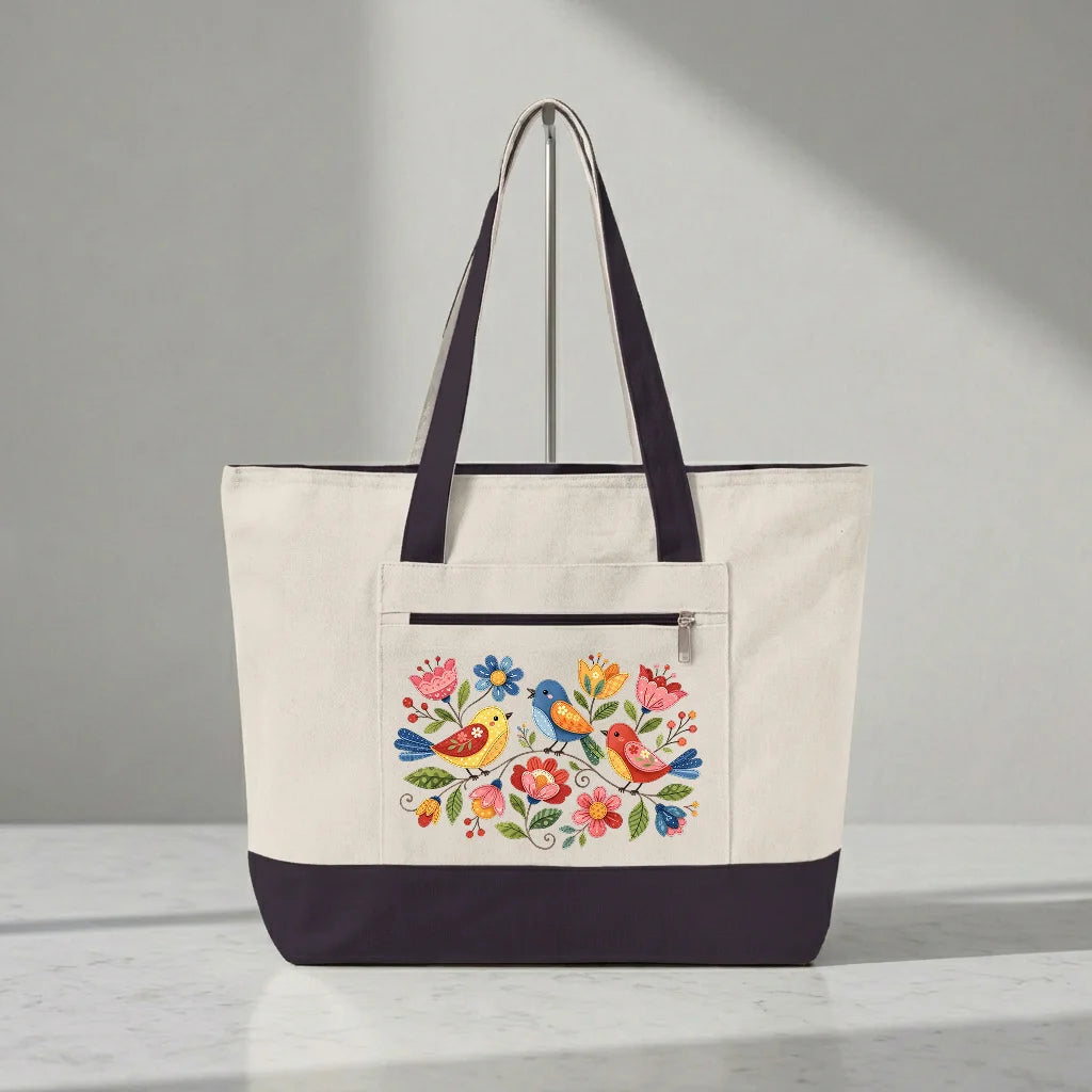 Appliqué Garden Tote