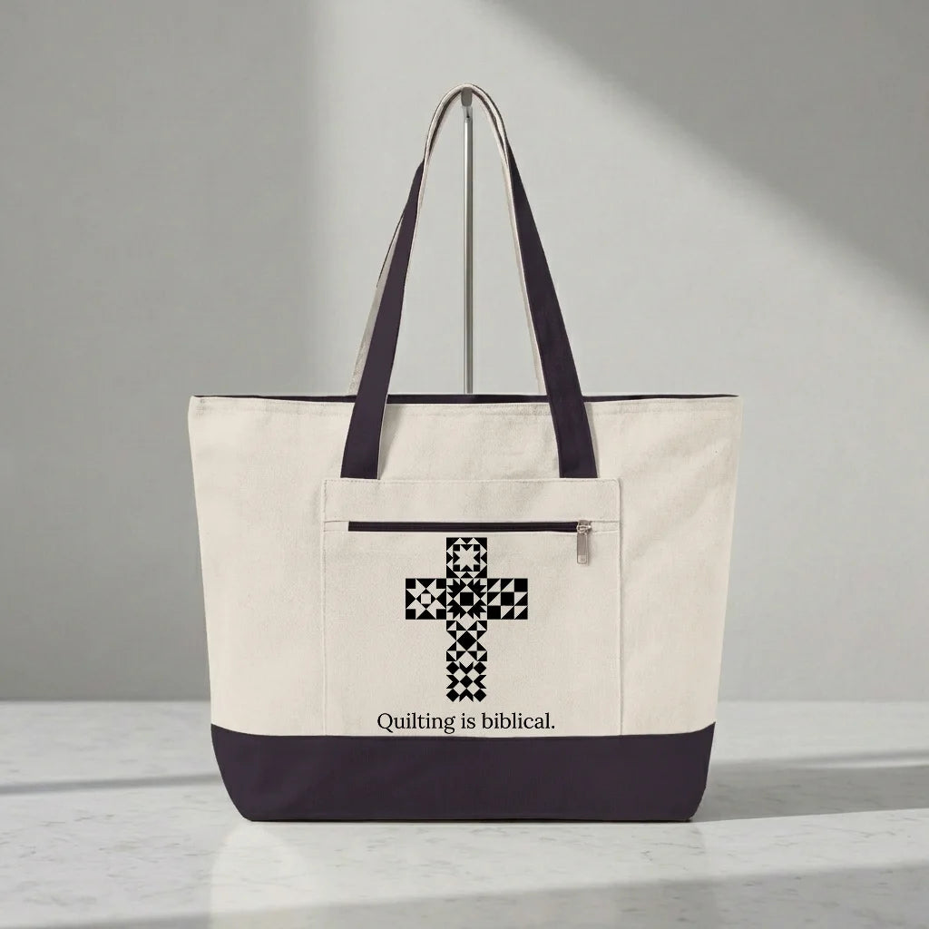Quilting is biblical Tote