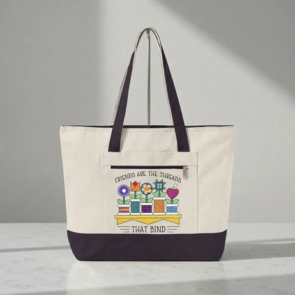Spool Flowers Tote