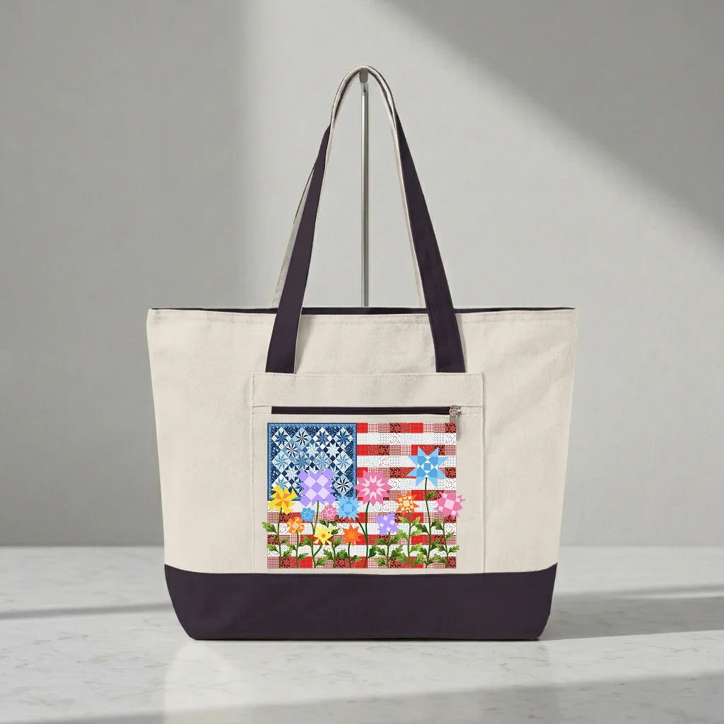 Stars, Stripes & Stitches Tote