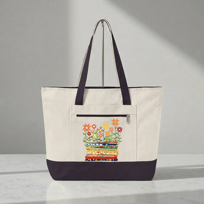 Where Quilts Bloom Tote
