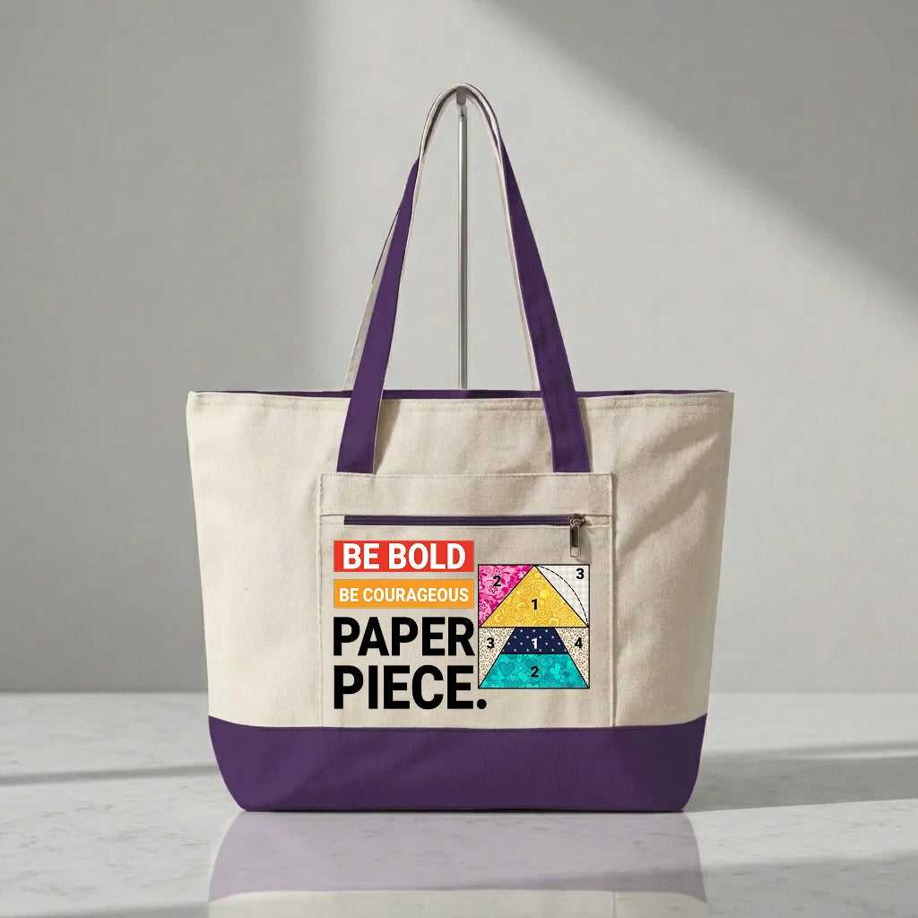 Courage to Paper Piece Tote