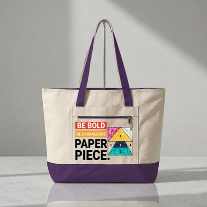 Courage to Paper Piece Tote