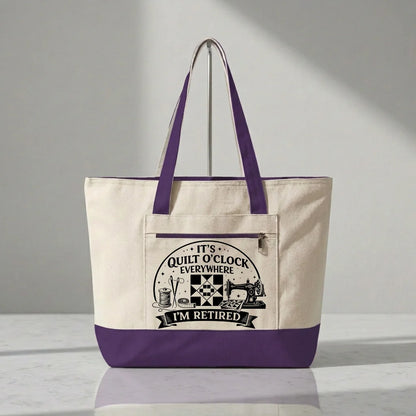 Retired Quilter Tote
