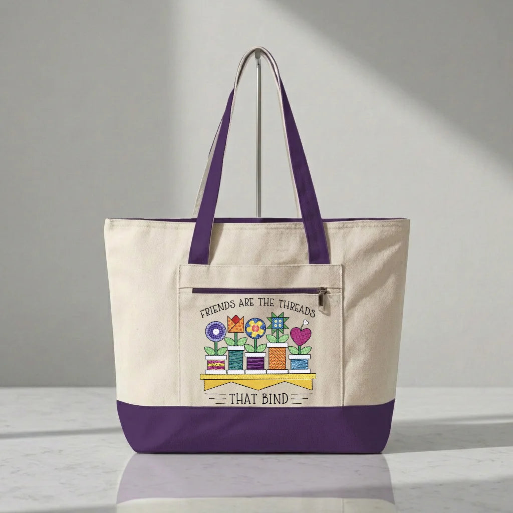 Spool Flowers Tote