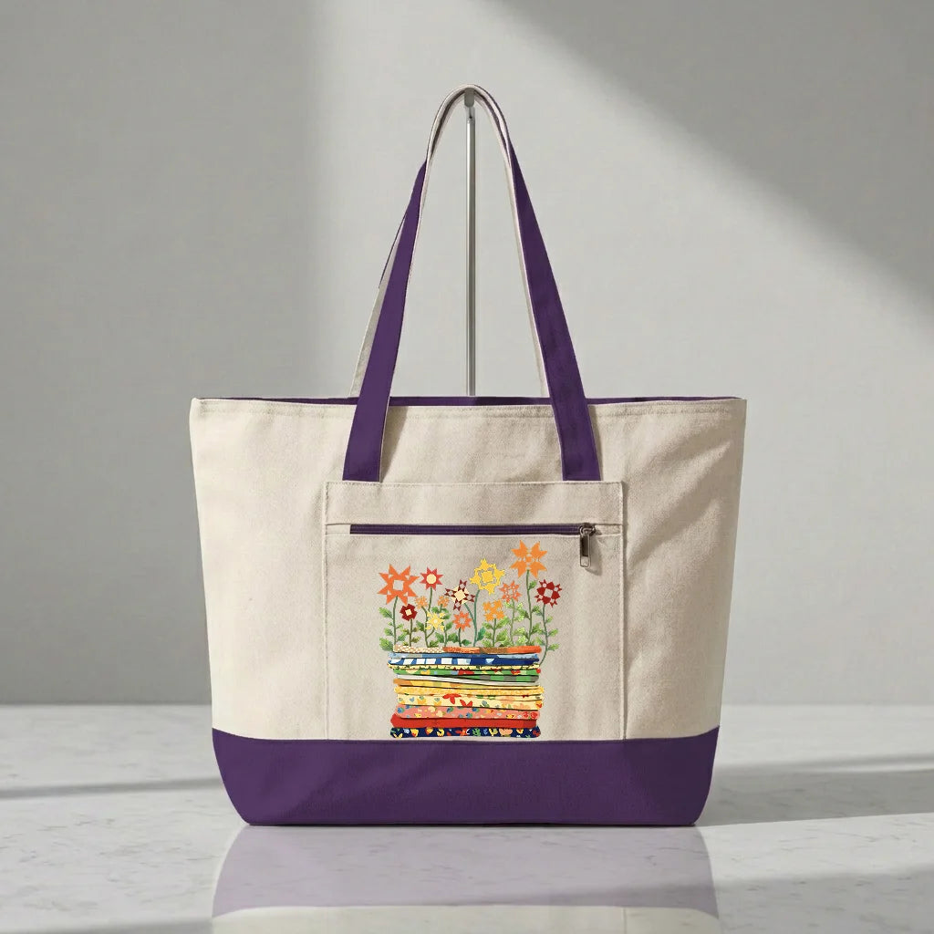 Where Quilts Bloom Tote