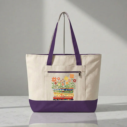 Where Quilts Bloom Tote