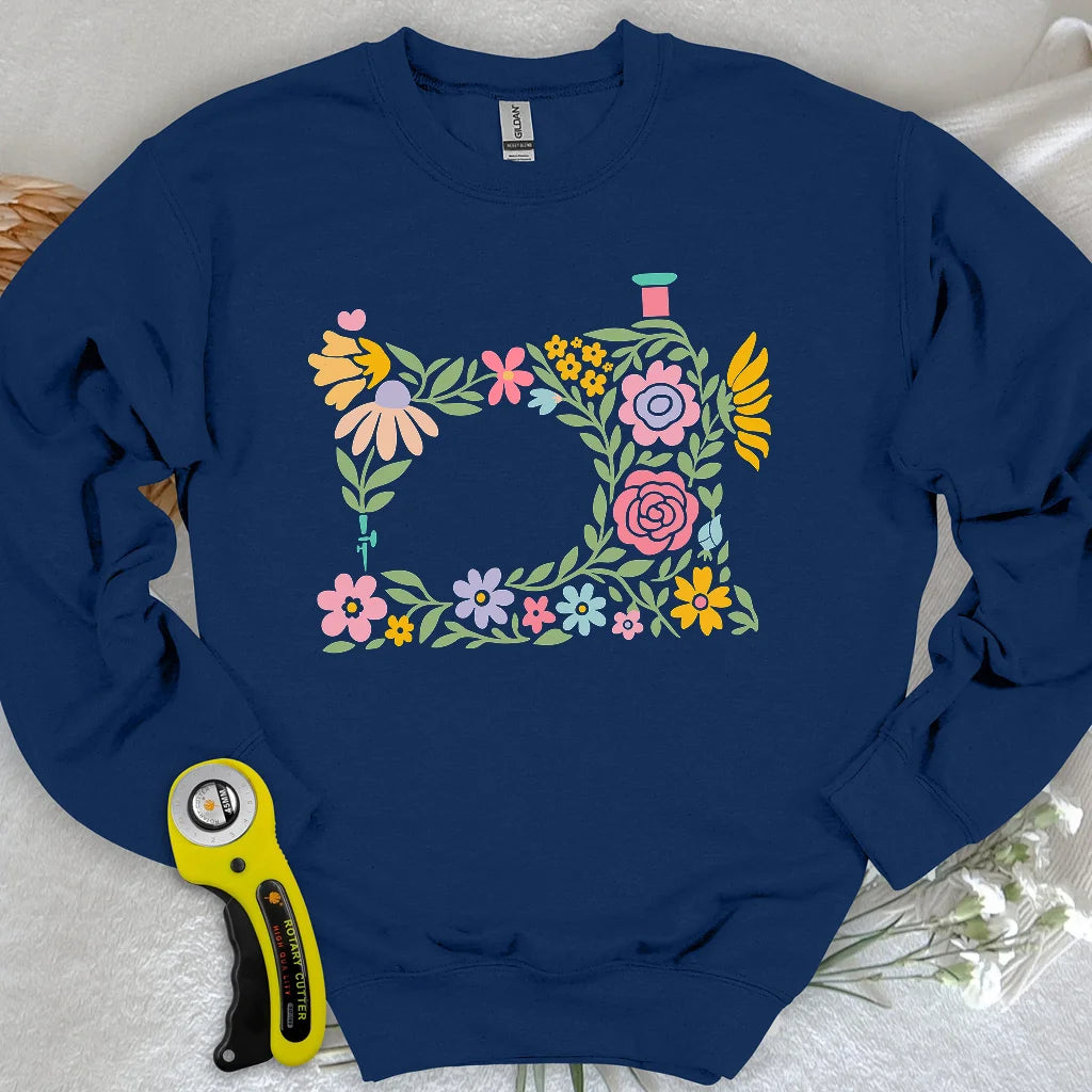 Abtract Flower Machine Sweatshirt