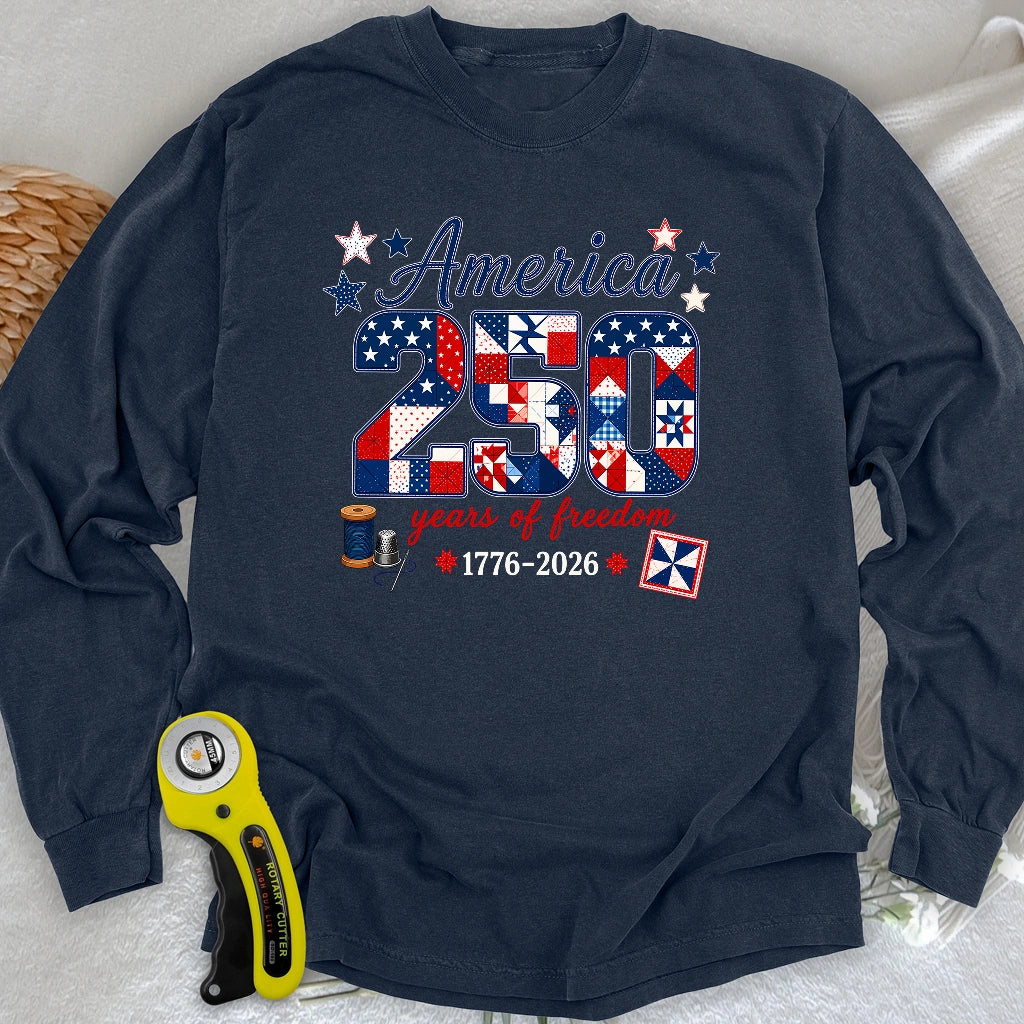 America 250: Pieced With Pride Long Sleeve T-shirt