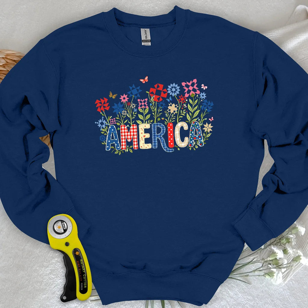 Appliqué America Sweatshirt