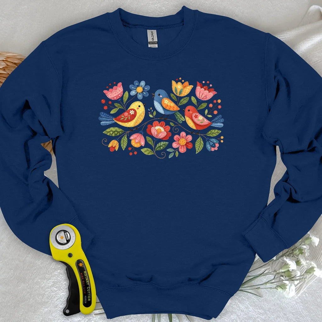 Appliqué Garden Sweatshirt