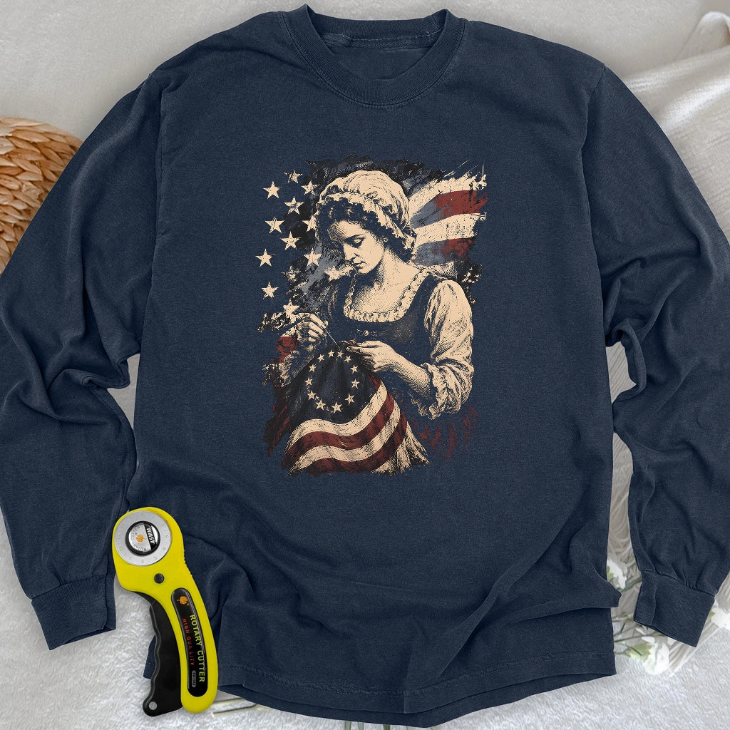 Betsy Ross Flag Long Sleeve T-shirt