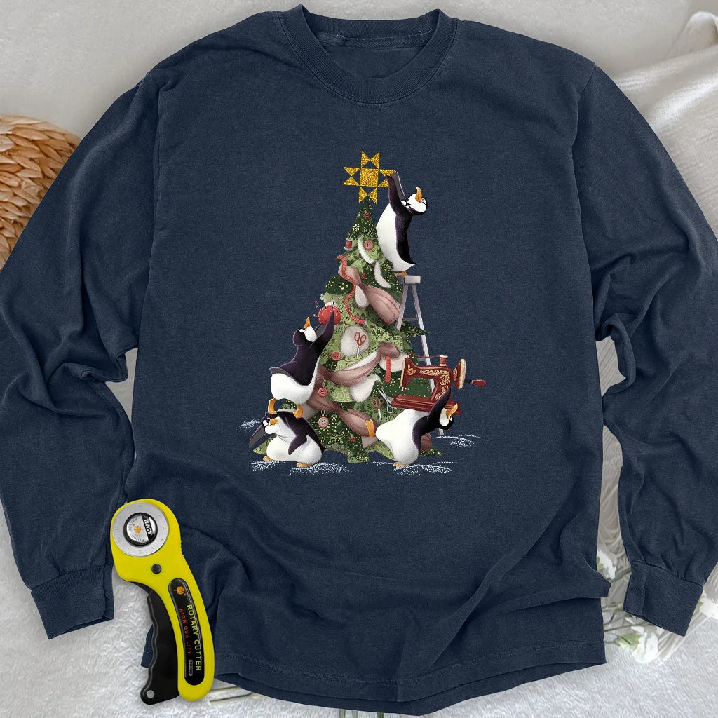Blizzard Quilt Crew Long Sleeve T-shirt
