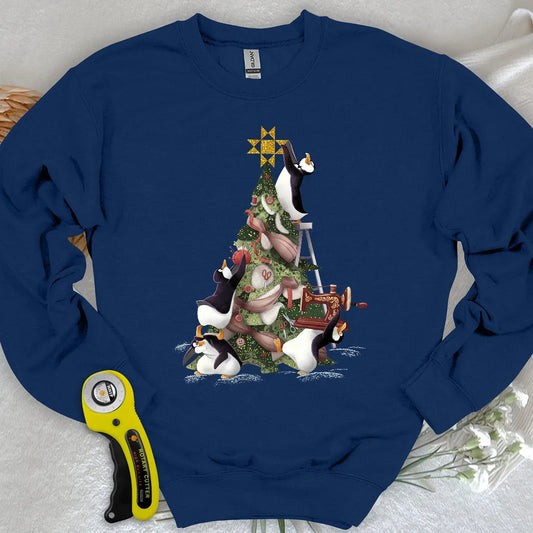 Blizzard Quilt Crew-Sweatshirt