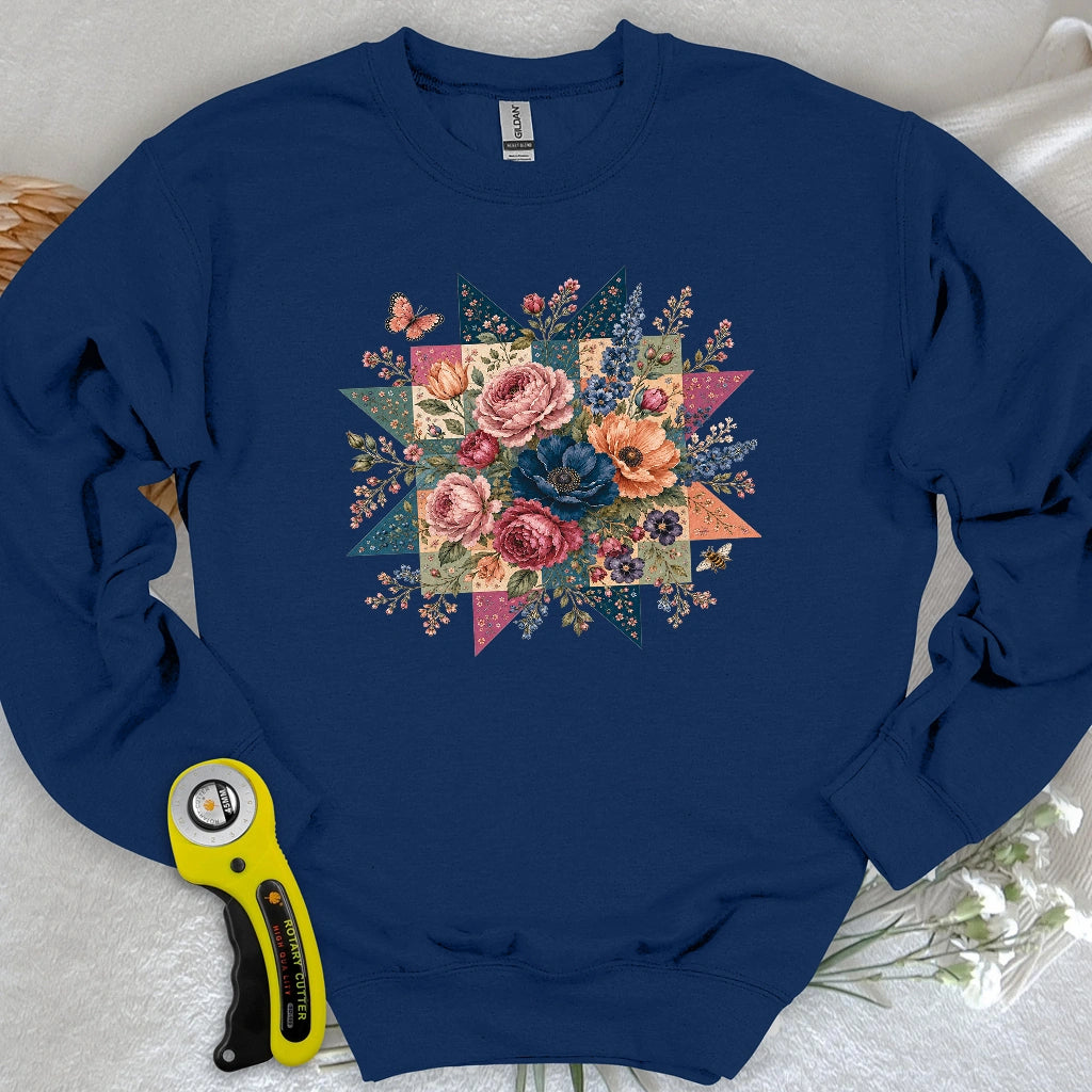 Blooming Patchwork Star Sweatshirt