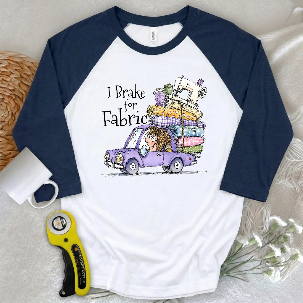 Brake for Fabric 3/4 Sleeve T-shirt