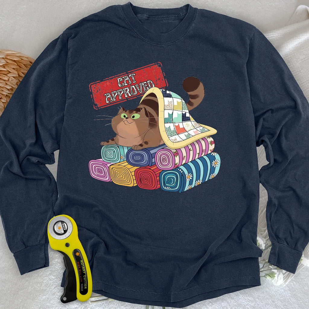 T-shirt à manches longues approuvé par les chats
