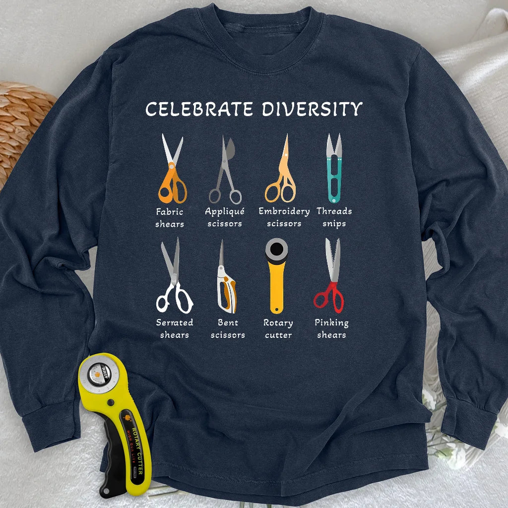 Celebrate Diversity Langarm-T-Shirt