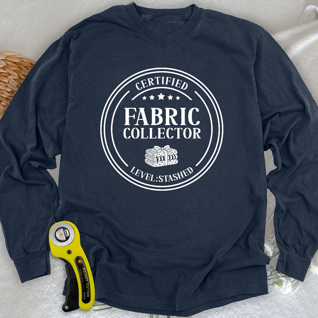Zertifizierter Stoff-Sammler Langarm-T-Shirt