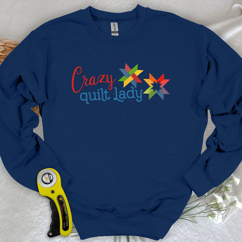 Crazy quilt lady Sweatshirt