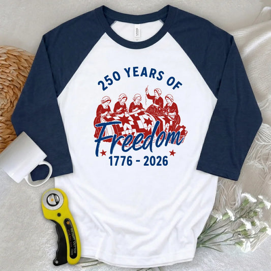 Freedom Quilting Bee 3/4 Sleeve T-shirt