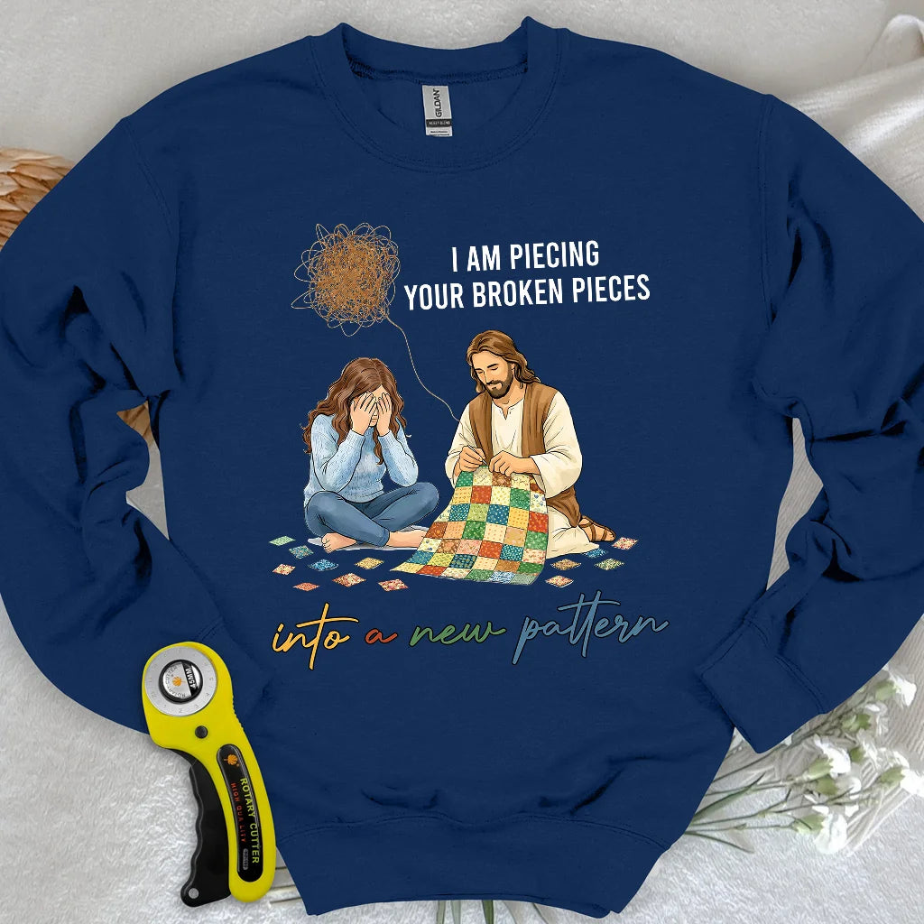 Sweat-shirt Dieu répare les morceaux brisés