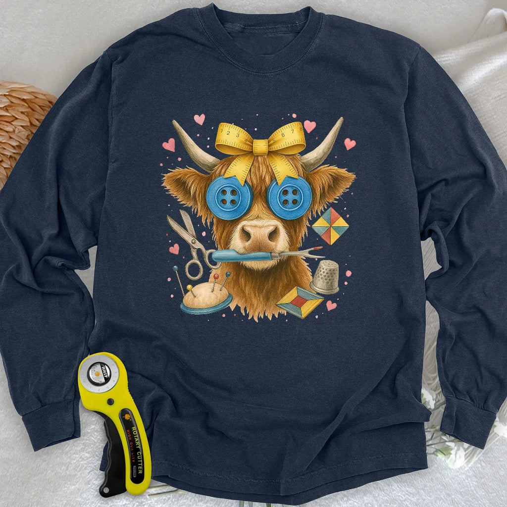 Hochlandrind Langarm-T-Shirt