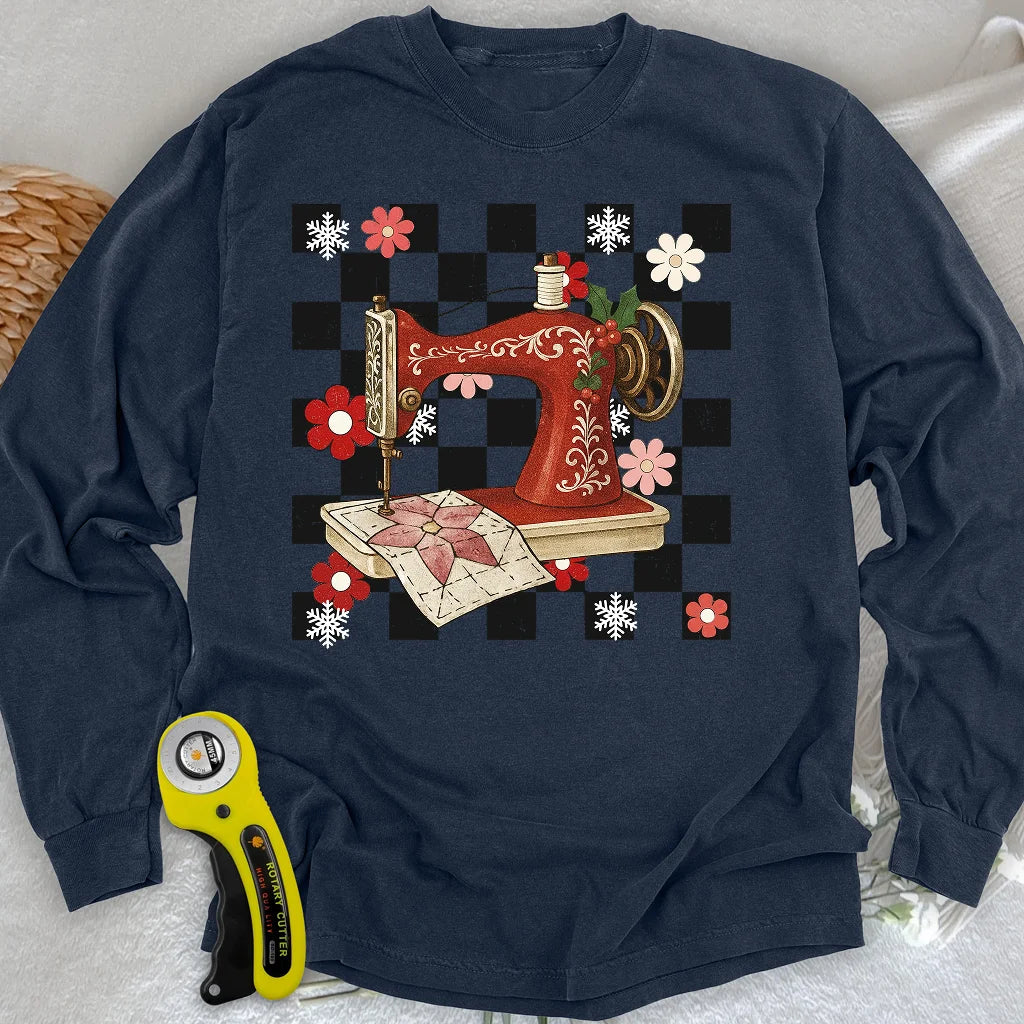 Holly Jolly Sticker Langarm-T-Shirt