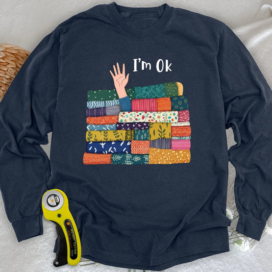 I'M OK Langarm-T-Shirt