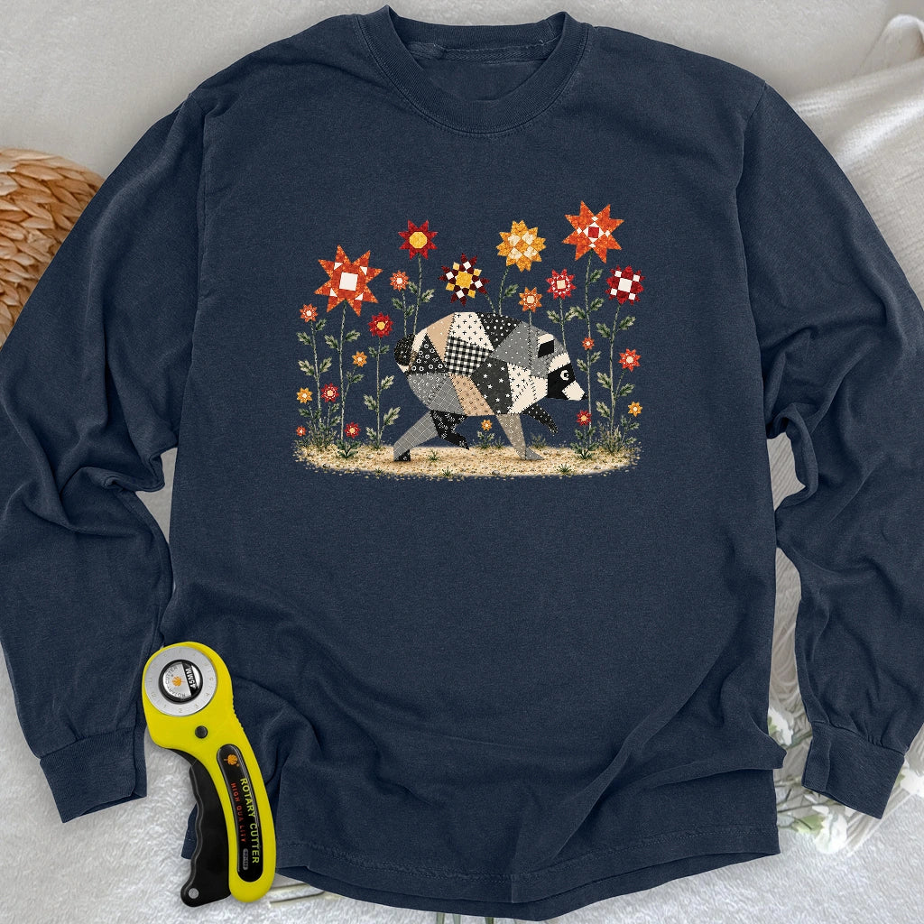 Jimothy Patchwork Bloom Long Sleeve T-shirt