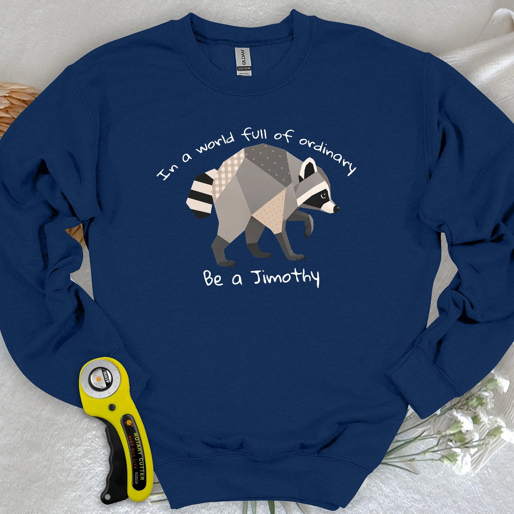 Jimothy the Quilted Raccoon Sweatshirt