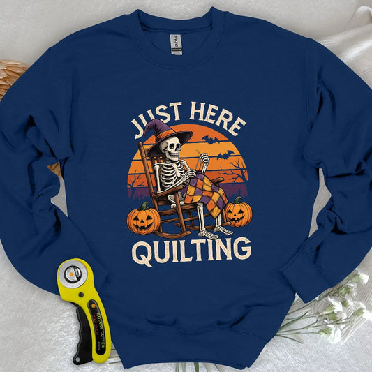 Nur hier am Quilten Sweatshirt