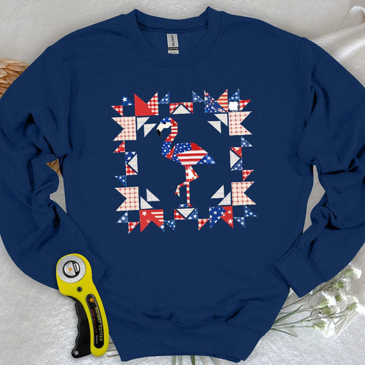 Liberty Flamingo Patchwork Sweatshirt