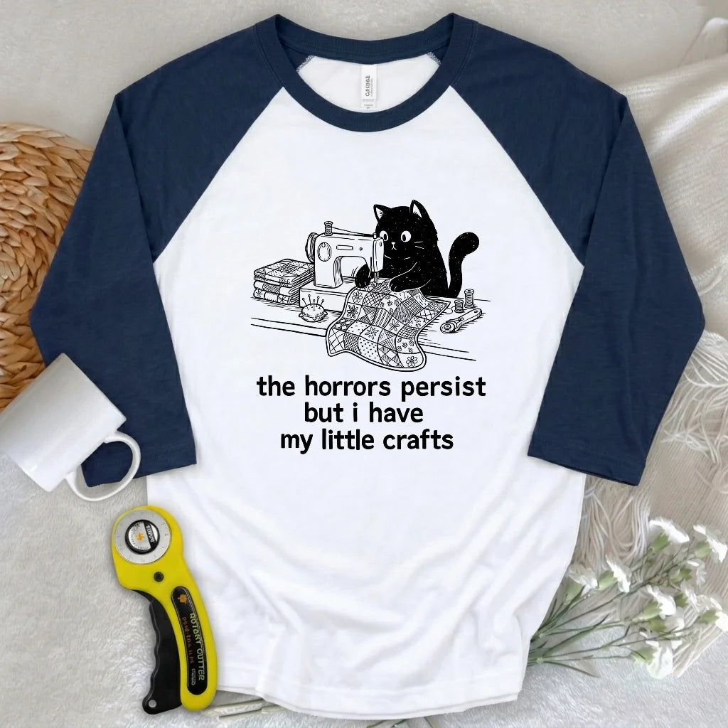 Little Crafts vs. The World 3/4 Sleeve T-shirt