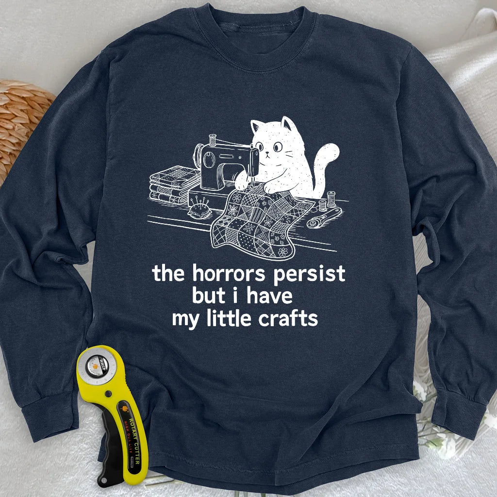 Little Crafts vs. The World Langarm-T-Shirt
