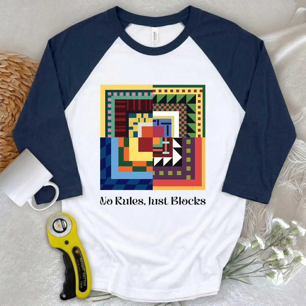 Modern Quilter Mind 3/4 Sleeve T-shirt