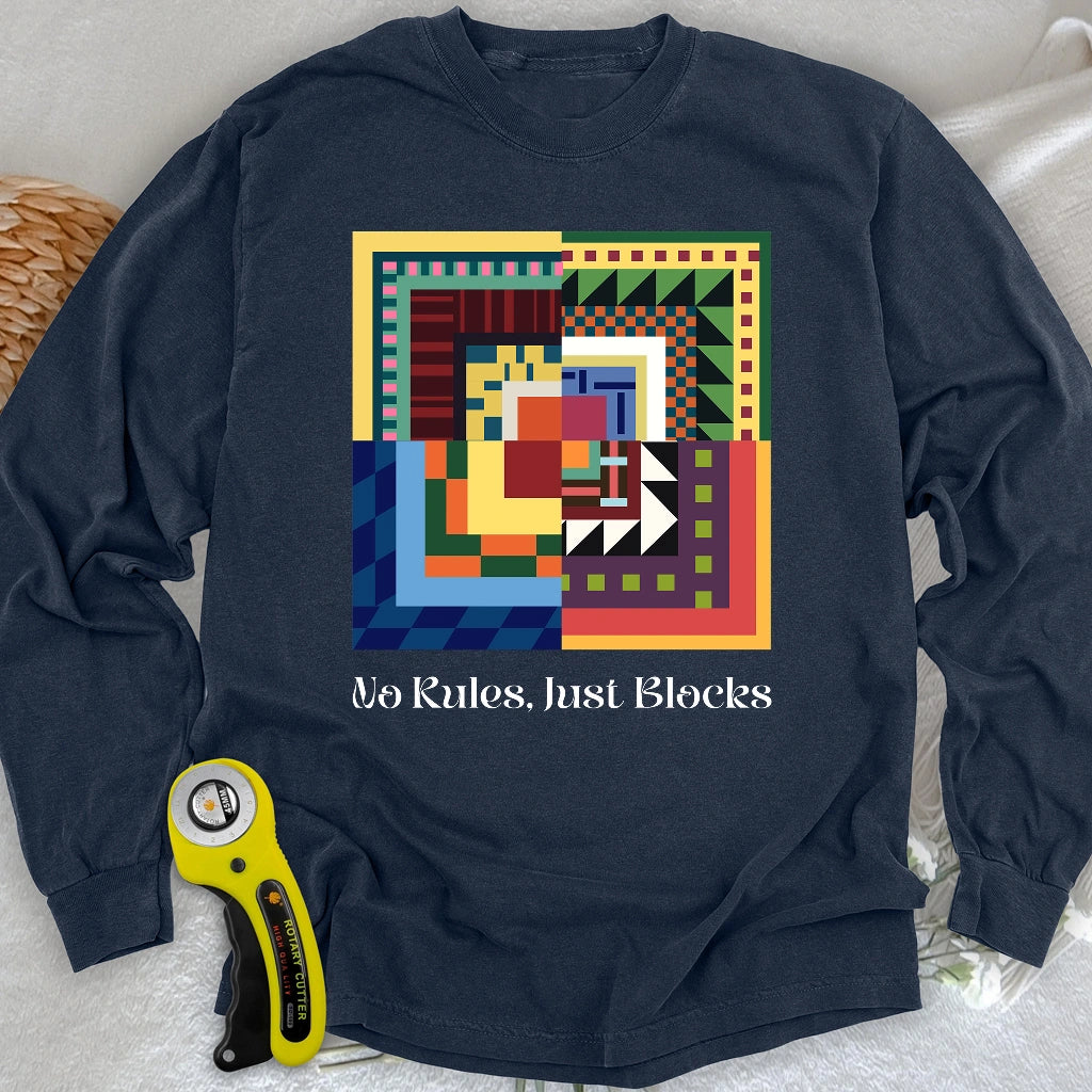 Modern Quilter Geist Langarm-T-Shirt
