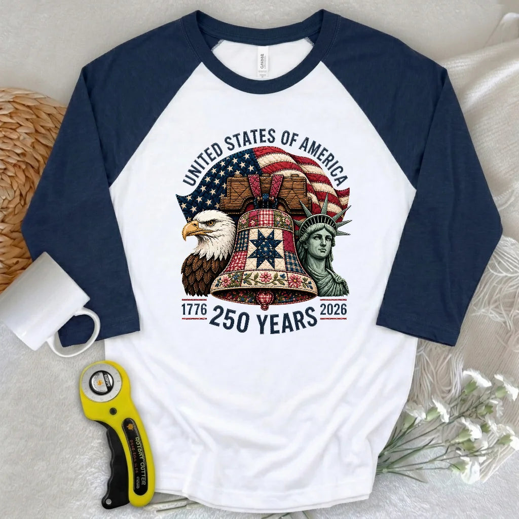 Patched With Pride 3/4 Sleeve T-shirt